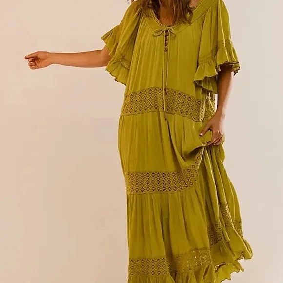 Free People | Dresses | Free People Dream On Maxi Dress | Poshmark